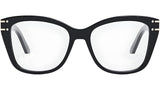 DiorSignatureO B3I Black Geometric Eyeglasses