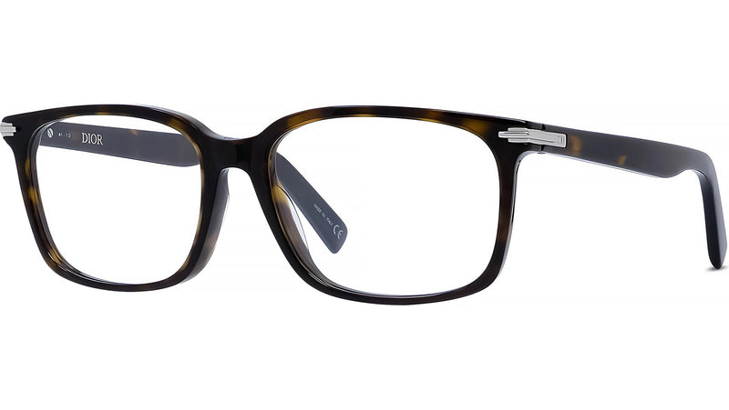 DiorBlackSuitO SI Havana Rectangular Eyeglasses