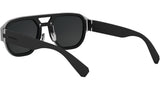 Aluminium Black Pilot Sunglasses