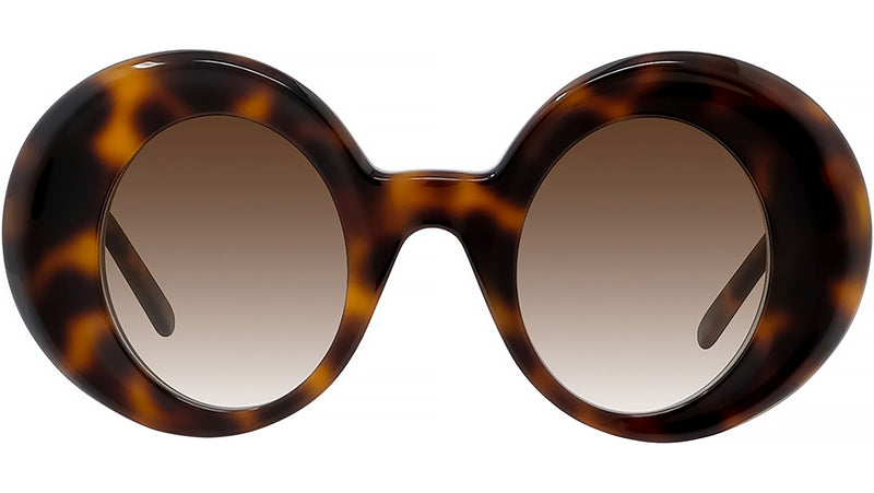 Curvy LW40089I 52F Havana Round Sunglasses