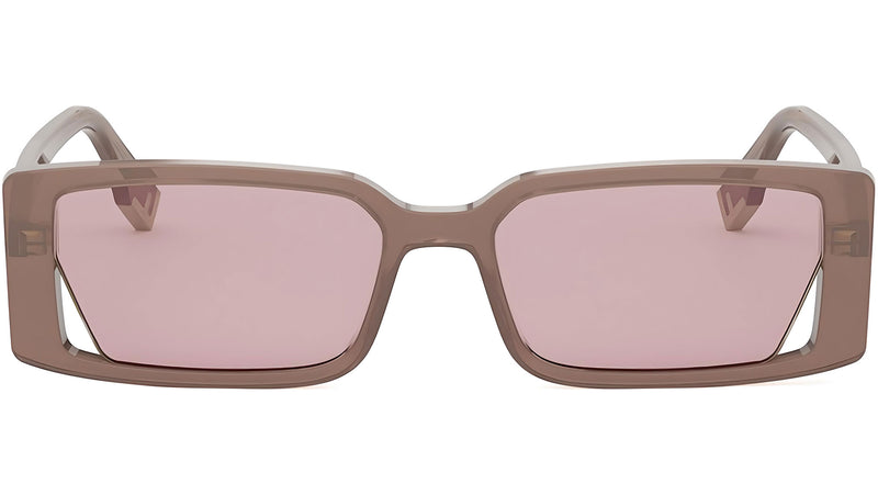 Fendi Way Brown Rectangular Sunglasses