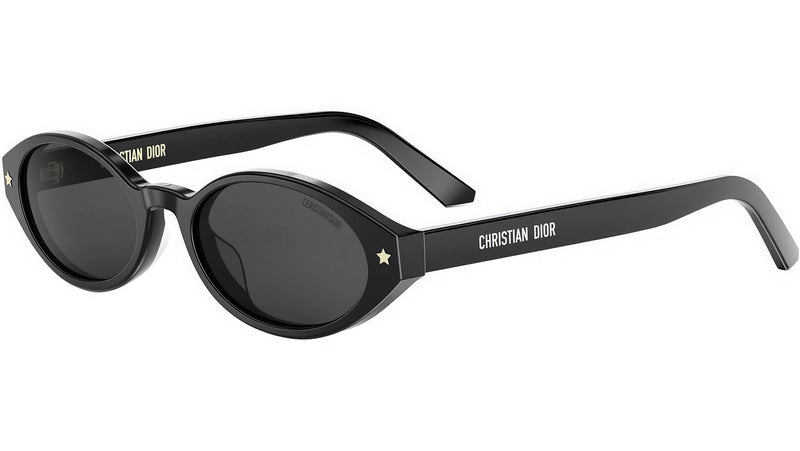 DiorPacific R1I Black Oval Sunglasses