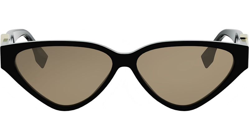 FF Diamonds Black Cat Eye Sunglasses
