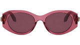 Serpenti Forever Purple Oval Sunglasses