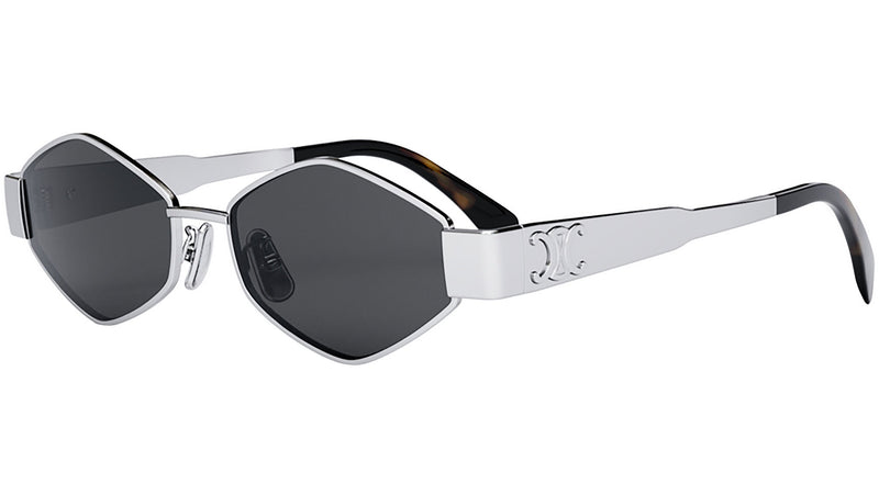 Metal Triomphe Palladium Geometric Sunglasses