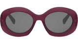 Triomphe Red Round Sunglasses