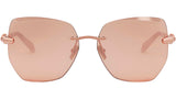 Serpenti Viper Rose Gold Geometric Sunglasses
