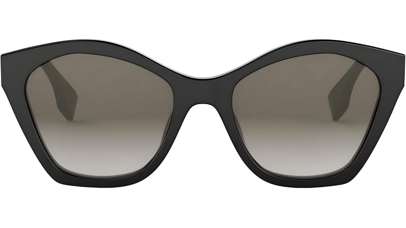 Lettering Black Geometric Sunglasses