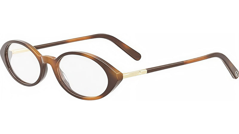 Mini CD O R8I Havana Oval Eyeglasses