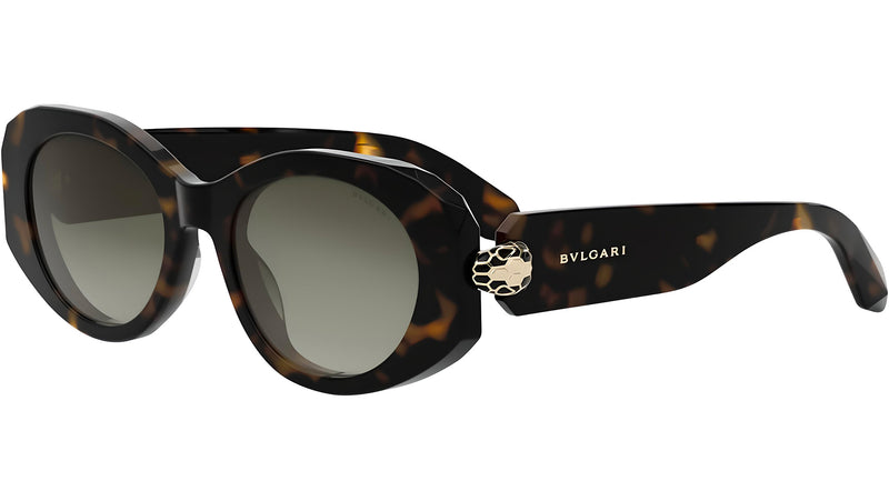 Serpenti Forever Shiny Havana Oval Sunglasses
