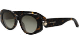 Serpenti Forever Shiny Havana Oval Sunglasses