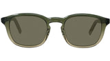 K Logo Green Square Sunglasses