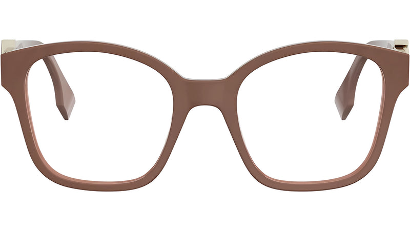 FF Diamonds Brown Square Eyeglasses