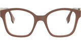 FF Diamonds Brown Square Eyeglasses