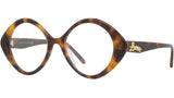 Curvy Tortoise Geometric Eyeglasses