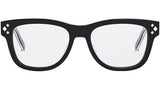 CD DiamondO S1I Black Geometric Eyeglasses