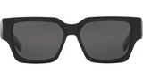 CD SU Black Red Logo Squared Sunglasses