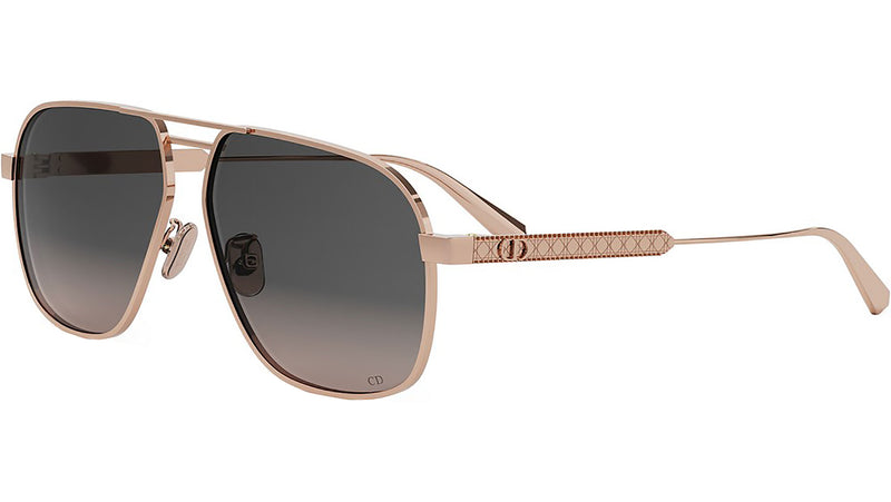 DiorCannage A3U Rose Gold Pilot Sunglasses