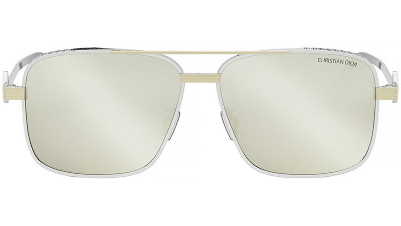 CD Diamond 9U Silver Pilot Sunglasses