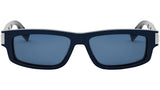 CD Icon S2I Blue Rectangular Sunglasses