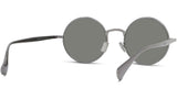 Boke Flower Silver Round Sunglasses