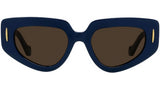 Anagram Blue Geometric Sunglasses