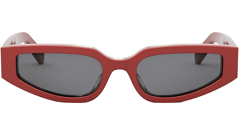 Triomphe Red Geometric Sunglasses