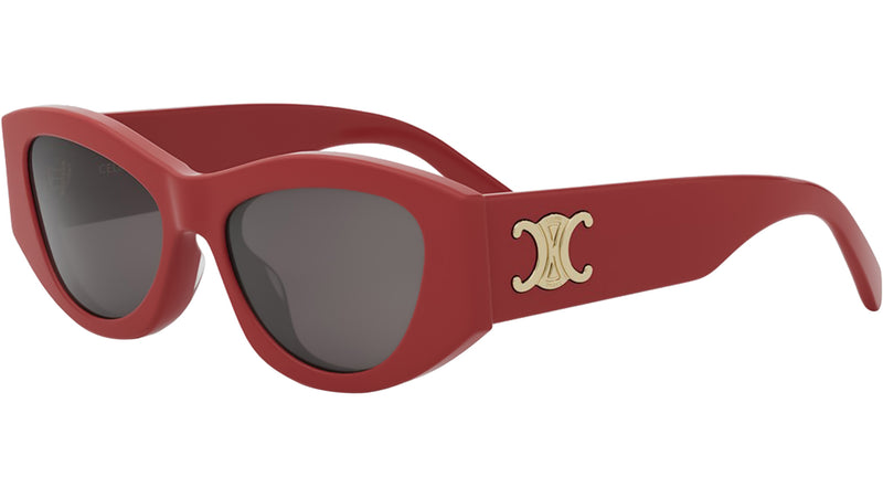Triomphe Red Geometric Sunglasses