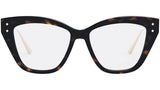 MissDiorO B3I Havana Butterfly Eyeglasses