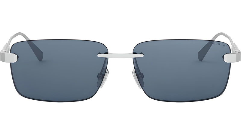 Octo Finissimo Silver Rectangular Sunglasses