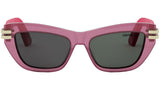 CDior B2U Shiny Pink Butterfly Sunglasses