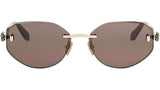 Serpenti Forever Gold Oval Sunglasses