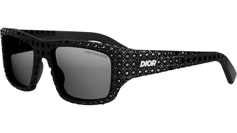 Dior3D S3I Black / Swarovski Crystals Squared Sunglasses