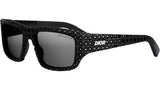 Dior3D S3I Black / Swarovski Crystals Squared Sunglasses