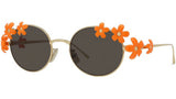 Signature Gold Orange Oval Sunglasses