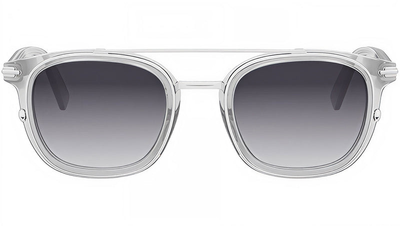 DiorBlackSuit 14I Shiny Grey Squared Sunglasses