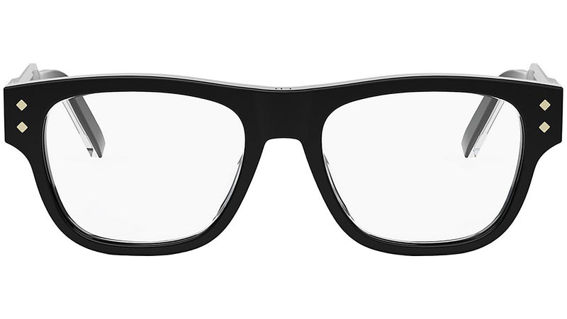 CD DiamondO 10I Shiny Black Squared Eyeglasses