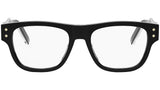 CD DiamondO 10I Shiny Black Squared Eyeglasses