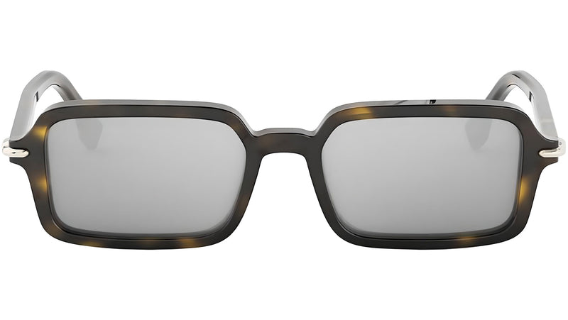Fendi Selleria Havana Rectangular Sunglasses