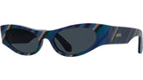 Signature Blue Geometric Sunglasses