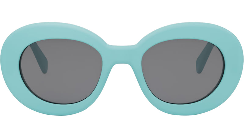 Triomphe Blue Round Sunglasses