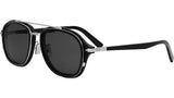 DiorBlackSuit A4U Shiny Black Pilot Sunglasses