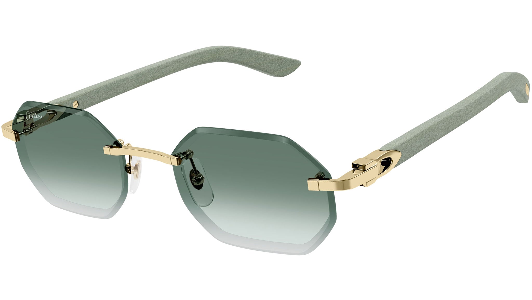 Occhiali da sole Cartier CT0439S 004 Oro Finitura Smooth – Ottica