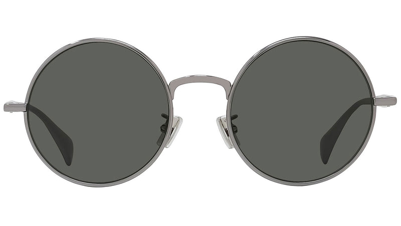 Boke Flower Silver Round Sunglasses