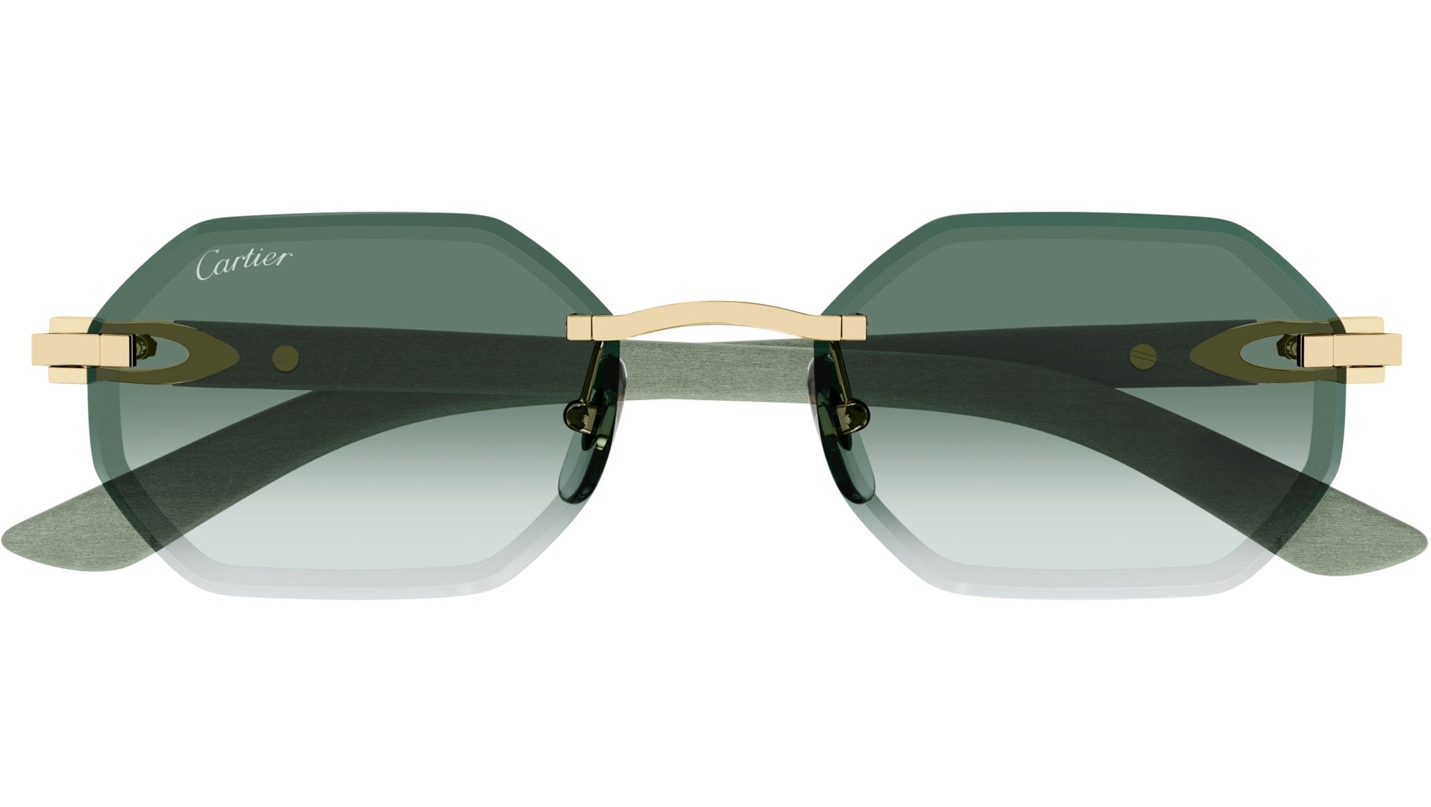 Occhiali da sole Cartier CT0439S 004 Oro Finitura Smooth – Ottica