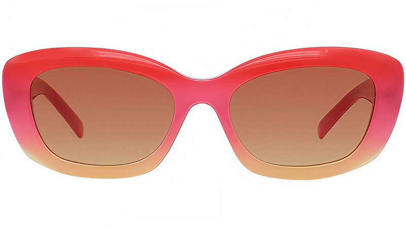 GV Day Red Faded Geometric Sunglasses