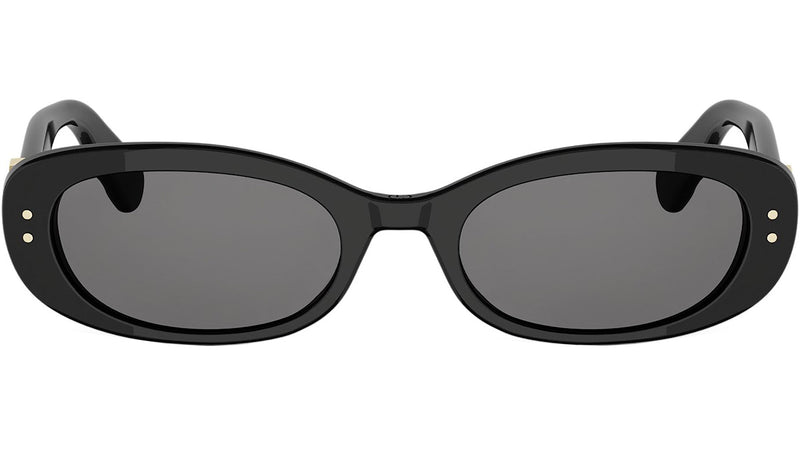 Dior Oblique B1I Black Oval Sunglasses