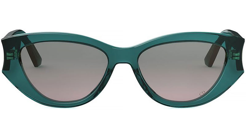 DiorGlow B1I Shiny Green Cat Eye Sunglasses