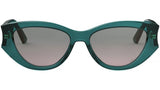 DiorGlow B1I Shiny Green Cat Eye Sunglasses
