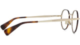 Boke Flower Yellow Round Eyeglasses